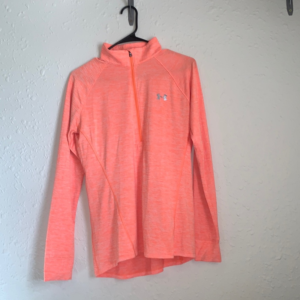 Orange Under Armour Quarter Zip